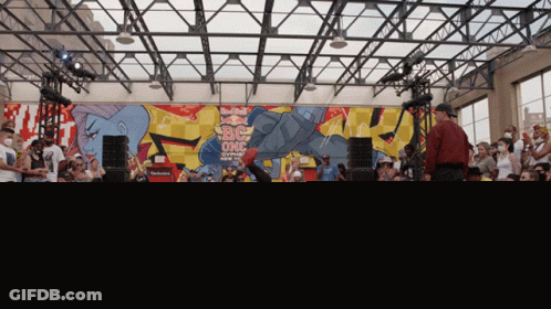 Man Doing Trick In Front Of BC One Sign GIF