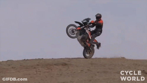 Man Doing Trick On Dirt Bike Cycle World GIF