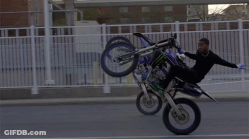Man Doing Trick On Dirt Bike With Monster Energy Drink GIF