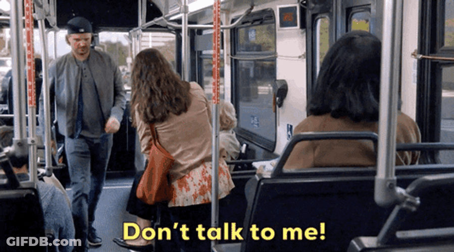 Man Don't Want Talk Looking Away GIF