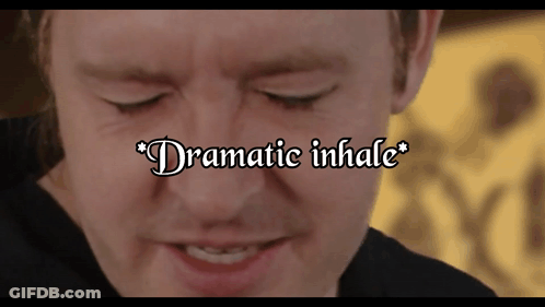 Man Dramatic Inhale GIF