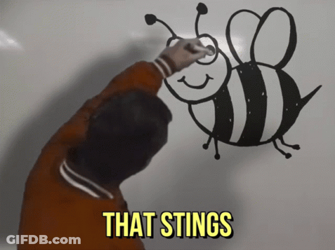 Man Drawing Bee GIF
