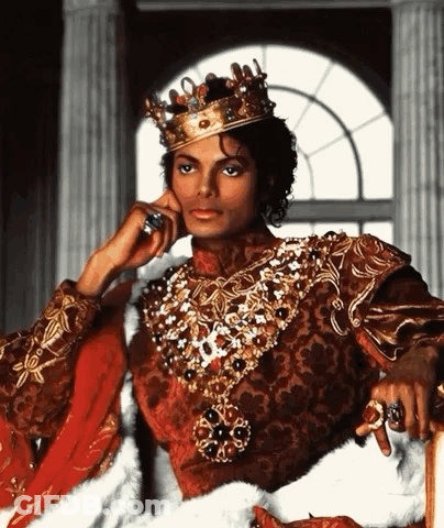 Man Dressed As King With Crown GIF