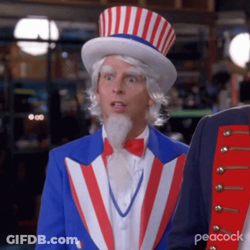 Man Dressed As Uncle Sam GIF