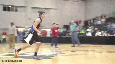 Man Dribbling Basketball GIF