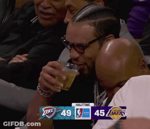 Man Drinking Beer Watching Game GIF