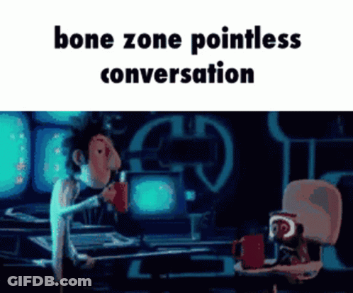Man Drinking Coffee Bone Zone Pointless Conversation GIF