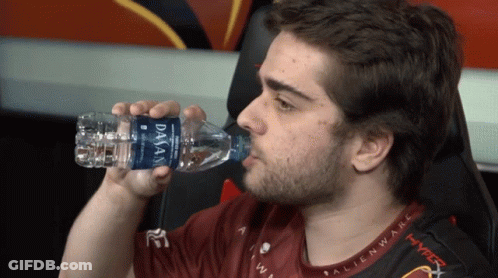 Man Drinking Dasani Water GIF