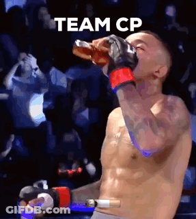 Man Drinking From Bottle In Boxing Ring Team CP GIF