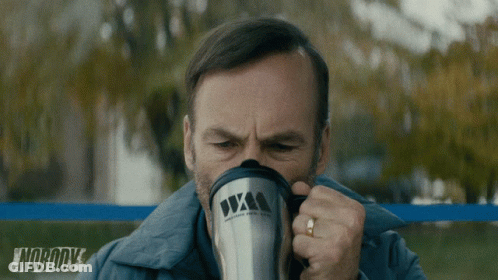 Man Drinking From Mug Saying Nobody GIF