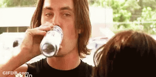 Man Drinking Glass Of Water GIF
