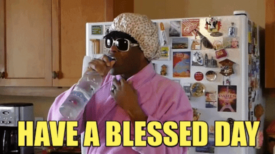Man Drinking Have A Great Day GIF