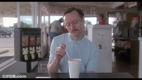 Man Drinking Milkshake I Guess You Could Say Things Are Getting GIF