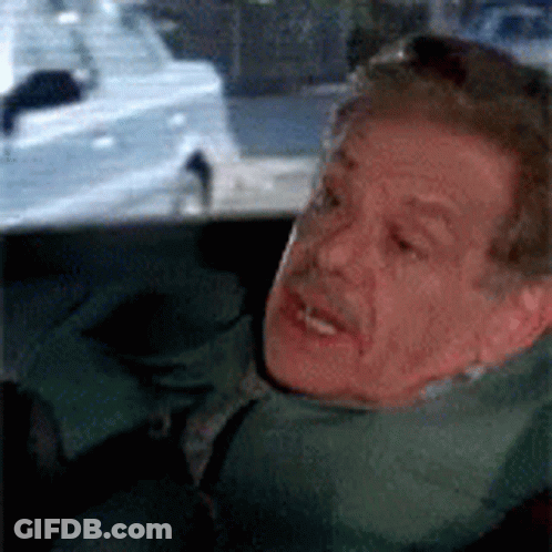 Man Drinking Slushy Saying Not GIF