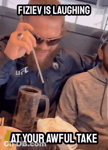 Man Drinking Straw Fiziev Laughing At Awful Take GIF