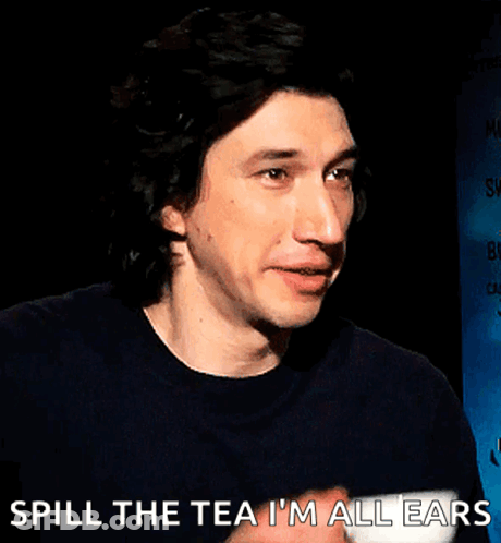 Man Drinking Tea With Spill The Tea I'm All Ears GIF