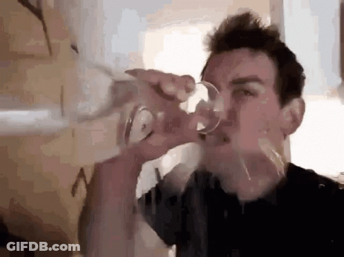 Man Drinking Water GIF
