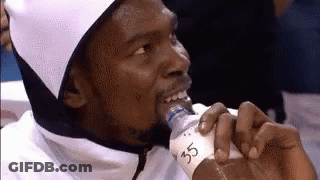 Man Drinking Water From Bottle With 35 GIF