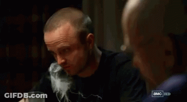 Man Drinking Water Watched By Another GIF