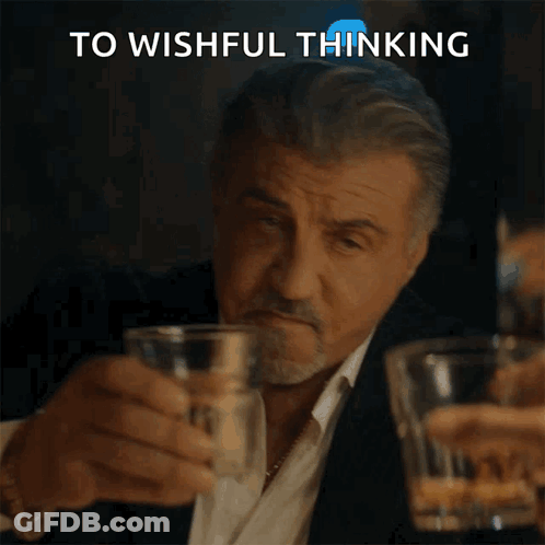 Man Drinking Whiskey With Wishful Thinking GIF