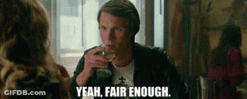 Man Drinking Wine Saying Yeah Fair Enough GIF