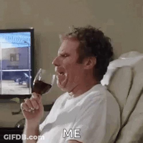 Man Drinking Wine While Sitting In Chair GIF