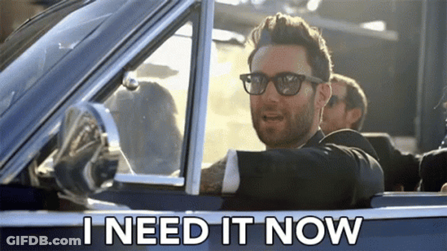Man Driving A Car I Want It Now GIF