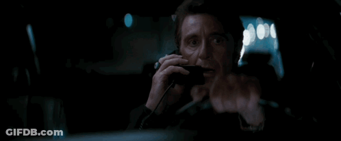 Man Driving Car At Night GIF