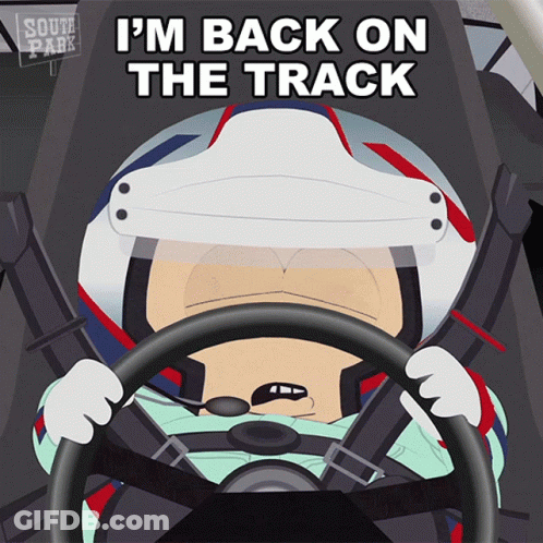 Man Driving Car I M Back On Track GIF