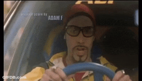 Man Driving Car Original Score By Adam F GIF