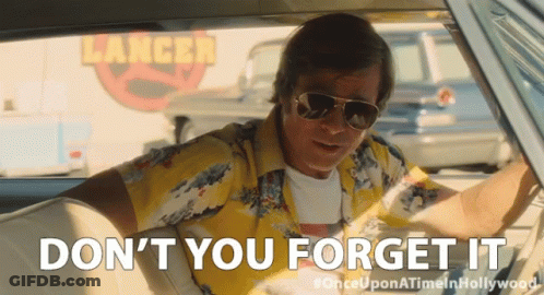 Man Driving Car Saying Don't You Forget It GIF