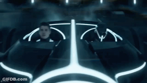 Man Driving Car Saying Made It GIF