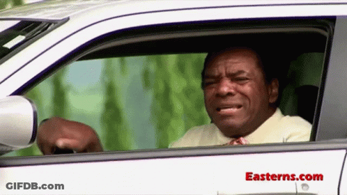 Man Driving Car With Easterns.com GIF
