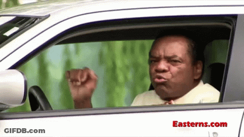 Man Driving Car With Easterns.com GIF