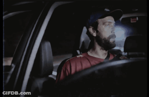 Man Driving Car With Need Delivery GIF