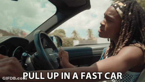 Man Driving Fast Car GIF