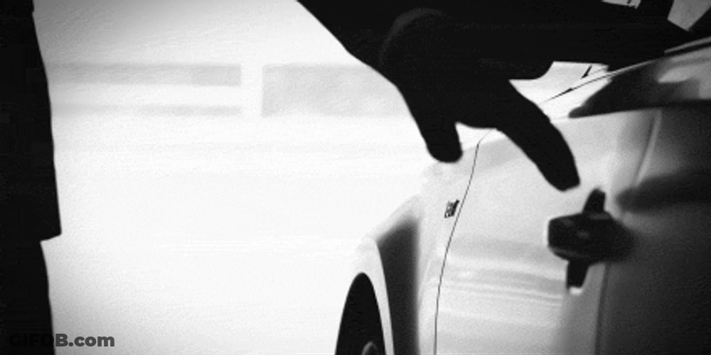Man Driving White Audi GIF