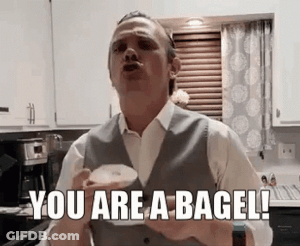 Man Eating Bagel GIF