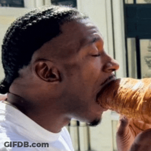 Man Eating Croissant GIF