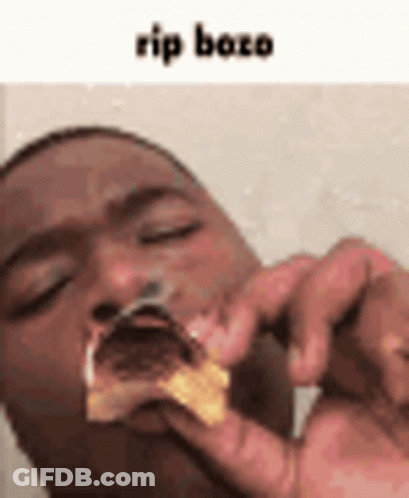 Man Eating Food Eyes Closed Mouth Open GIF