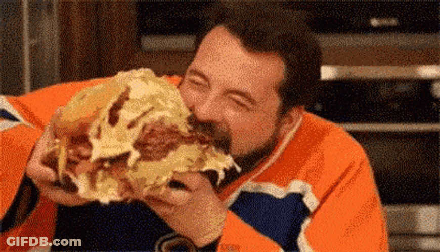 Man Eating Gigantic Taco Tuesday GIF