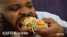 Man Eating Juicy Food GIF