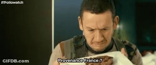 Man Eating Meat Saying Provenance France GIF