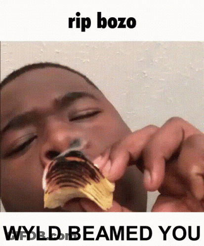 Man Eating Potato Chip With Eyes Closed Rip Bozo GIF