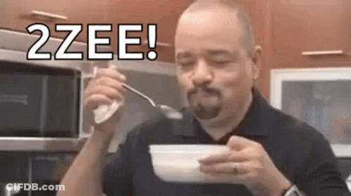 Man Eating Soup From Bowl With Spoon GIF