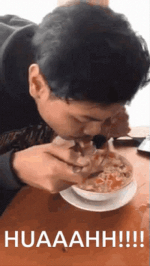Man Eating Spicy Chili Food GIF