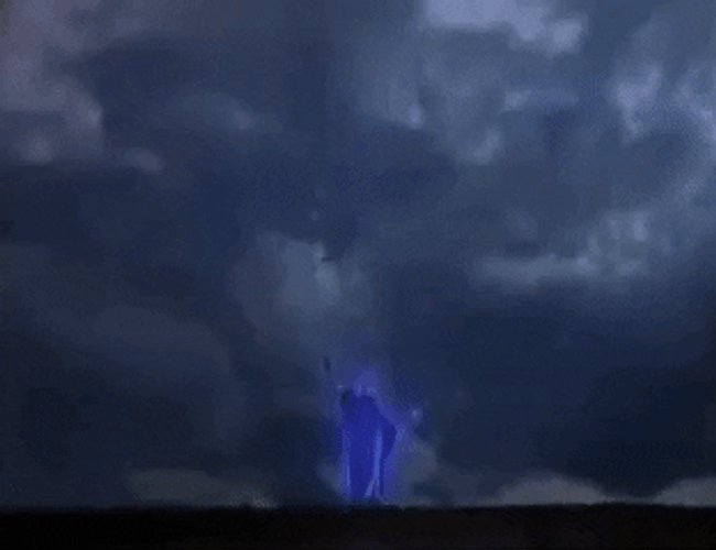 Man Electrocuted By Lightning Strike GIF