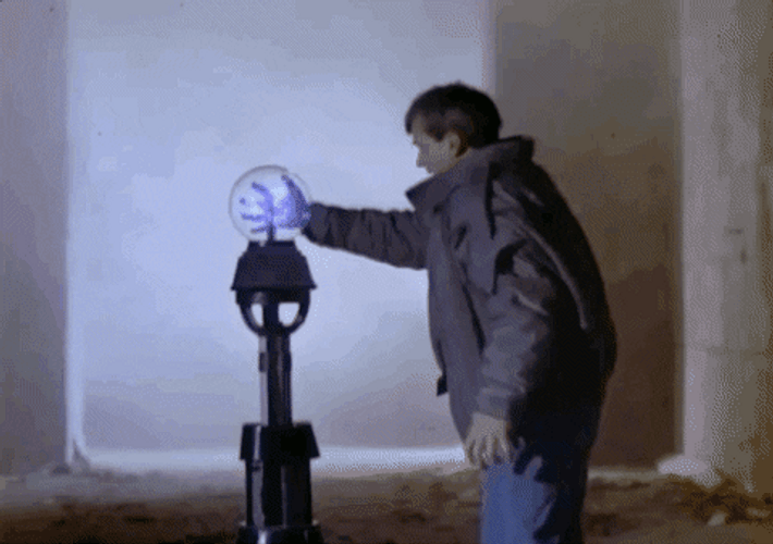 Man Electrocuted Due To Glass Ball GIF