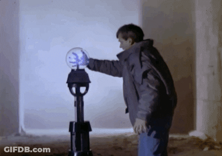 Man Electrocuted Electricity Glass Bowl GIF