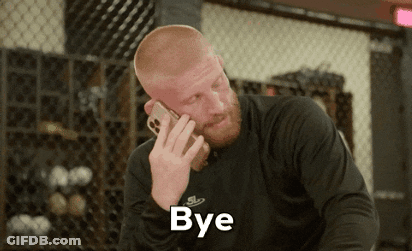 Man End Phone Call K Bye GIF